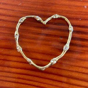 Waxing poetic brass heart about 2.5"